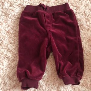 Ralph Lauren burgundy velvet pants